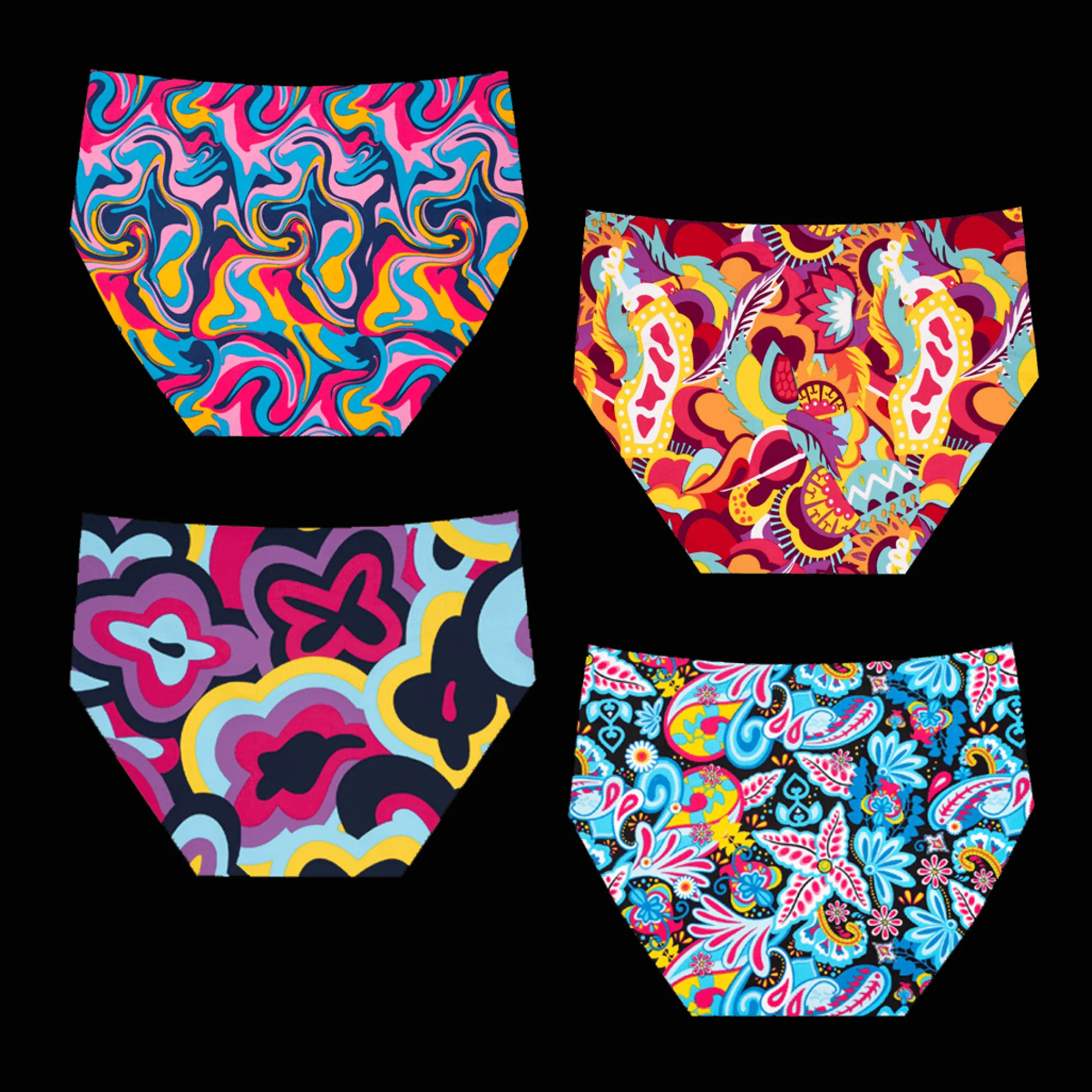 Bustling Bundle - Ladies Seamless Full Briefs 4 Pack Bundle