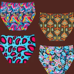 Colourful Bundle - Ladies Seamless Full Briefs 4 Pack Bundle