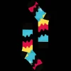 Cyan Waves - Socks