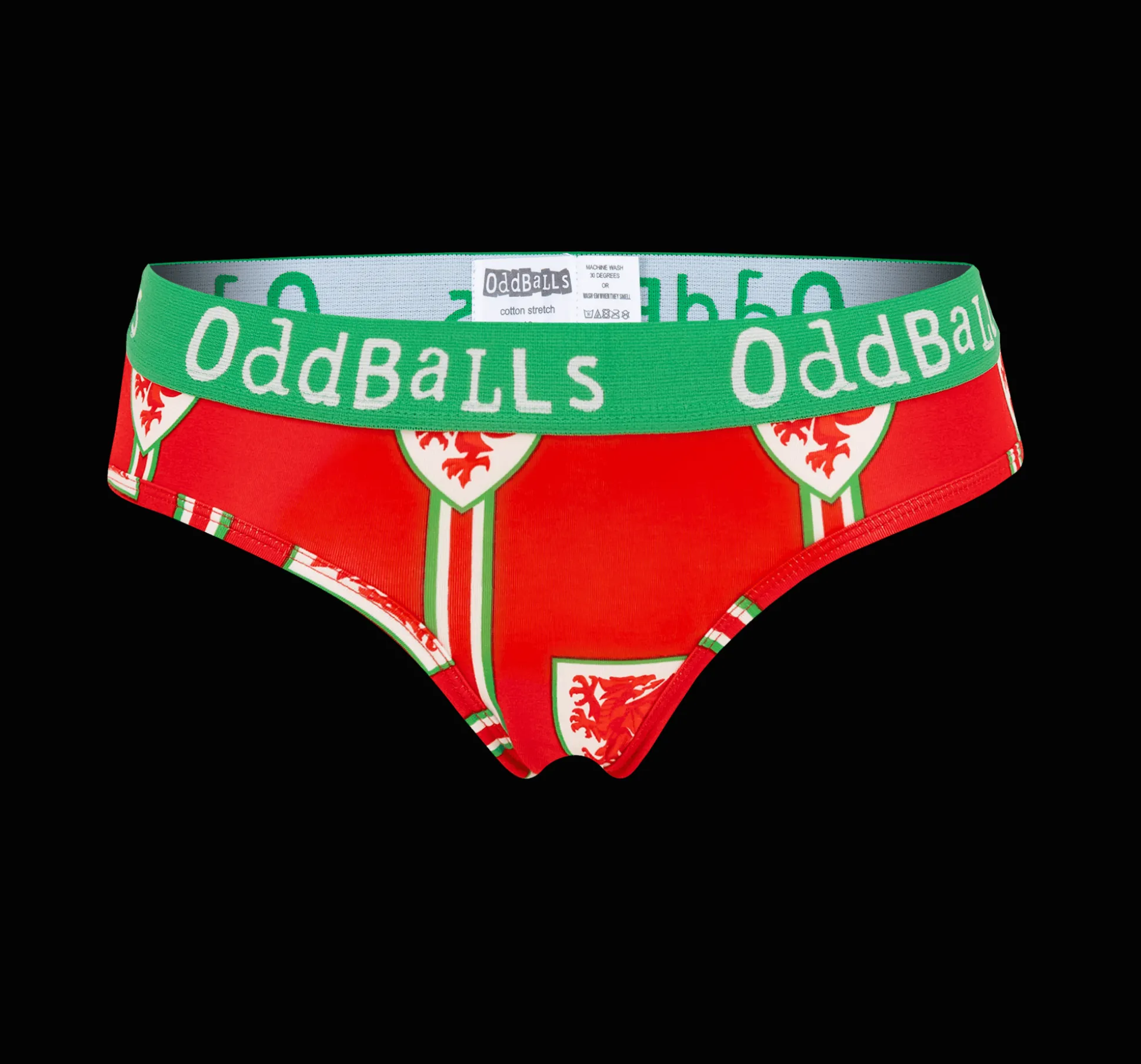FA Wales Red & Green - Ladies Briefs