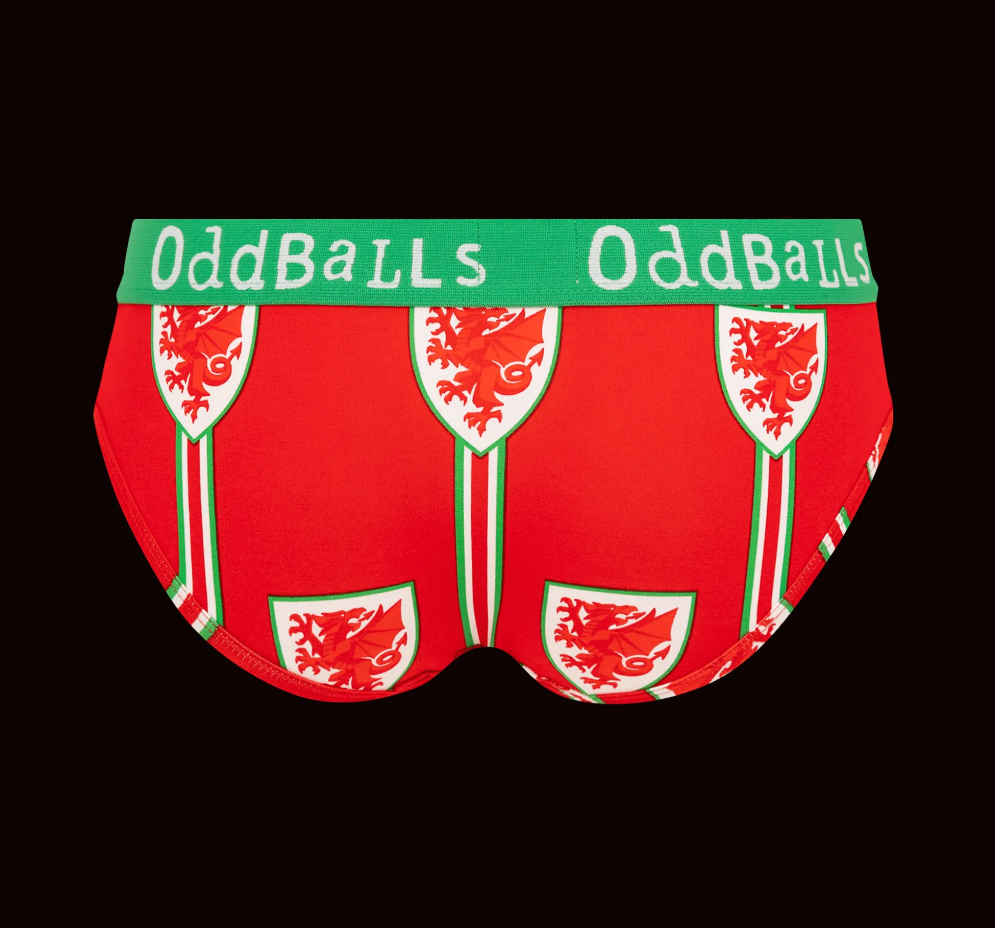 FA Wales Red & Green - Ladies Briefs
