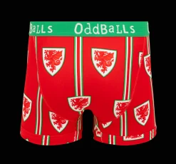 FA Wales Red & Green - Mens Boxer Shorts