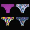 Floral Bundle - Ladies Seamless Brazilian Briefs 4 Pack Bundle