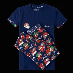Goolies (Kids) Long Pyjamas - Santa - Trousers & T-Shirt