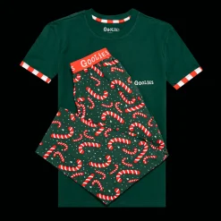 Goolies (Kids) Long Pyjamas - Candy Canes - Long & T-Shirt