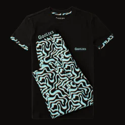 Goolies (Kids) Long Pyjamas - Neon Lava - Trousers & T-Shirt