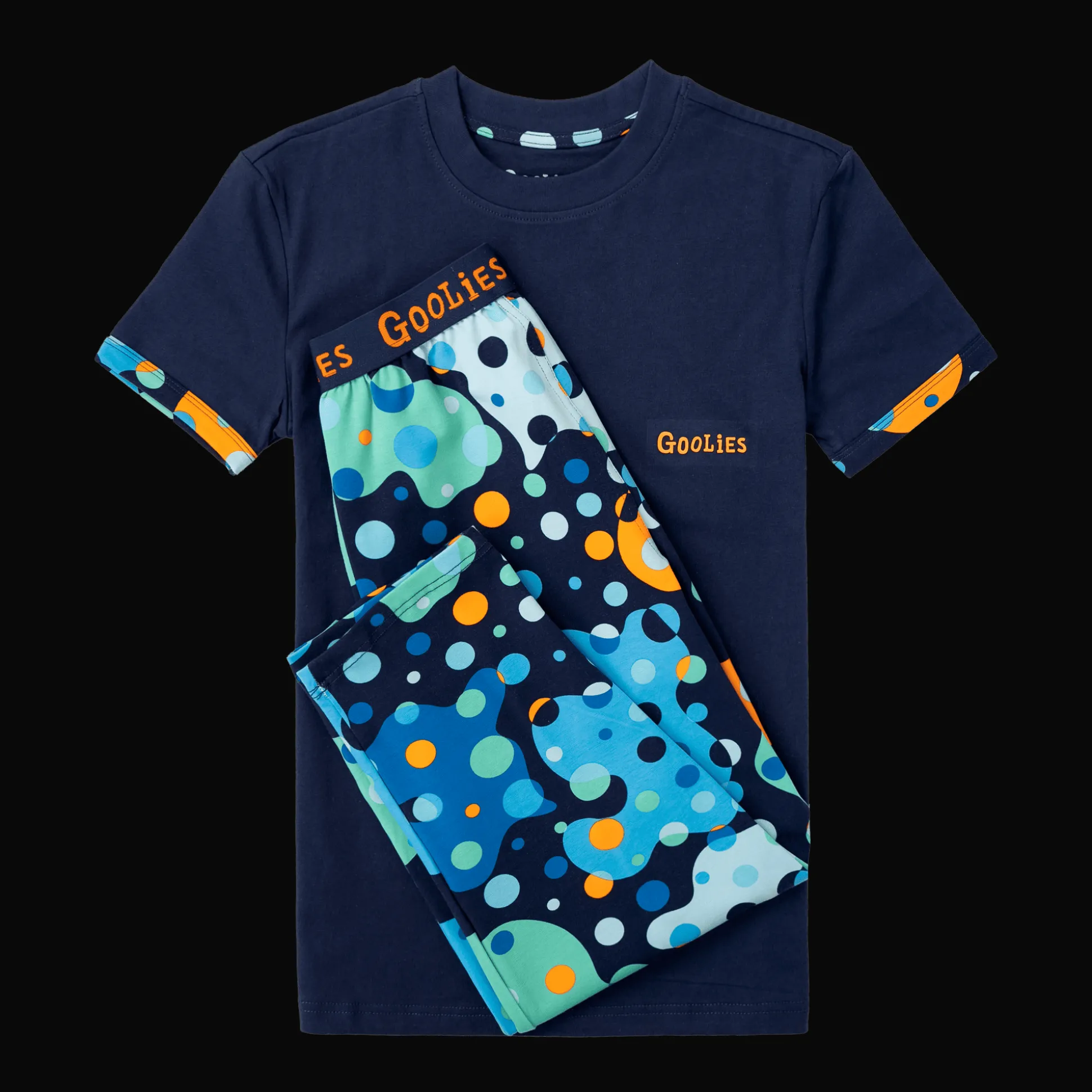 Goolies (Kids) Long Pyjamas - Space Balls - Trousers & T-Shirt