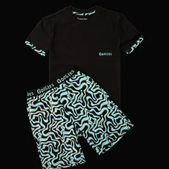 Goolies (Kids) Short Pyjamas - Neon Lava - Shorts & T-Shirt