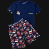 Goolies (Kids) Short Pyjamas - Santa - Shorts & T-Shirt