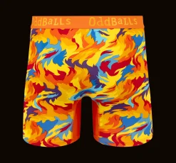 Great Balls of Fire - Mens Bamboo Boxer Shorts