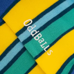 Green Dual Stripes - Ankle Trainer Socks