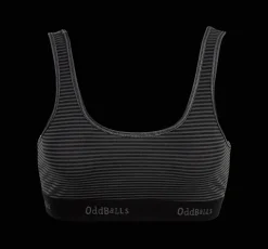 Grey Black Stripes - Ladies Bralette