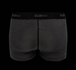Grey Black Stripes - Ladies Boxers