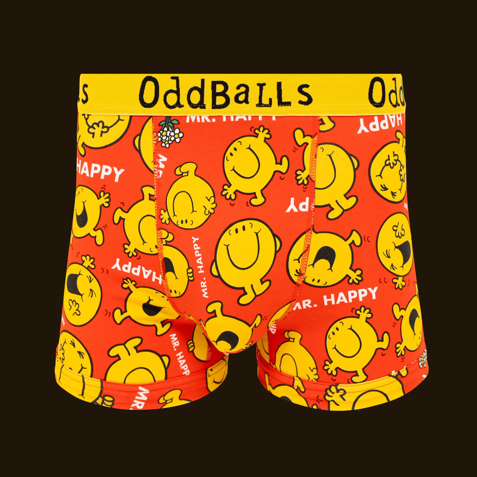 Mr Happy - Mr Men - Mens Boxer Shorts
