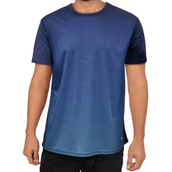 Navy / Green - Gradient - Flex Fit - Mens Training T-Shirt