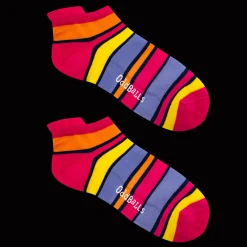 Pink Dual Stripes - Ankle Trainer Socks