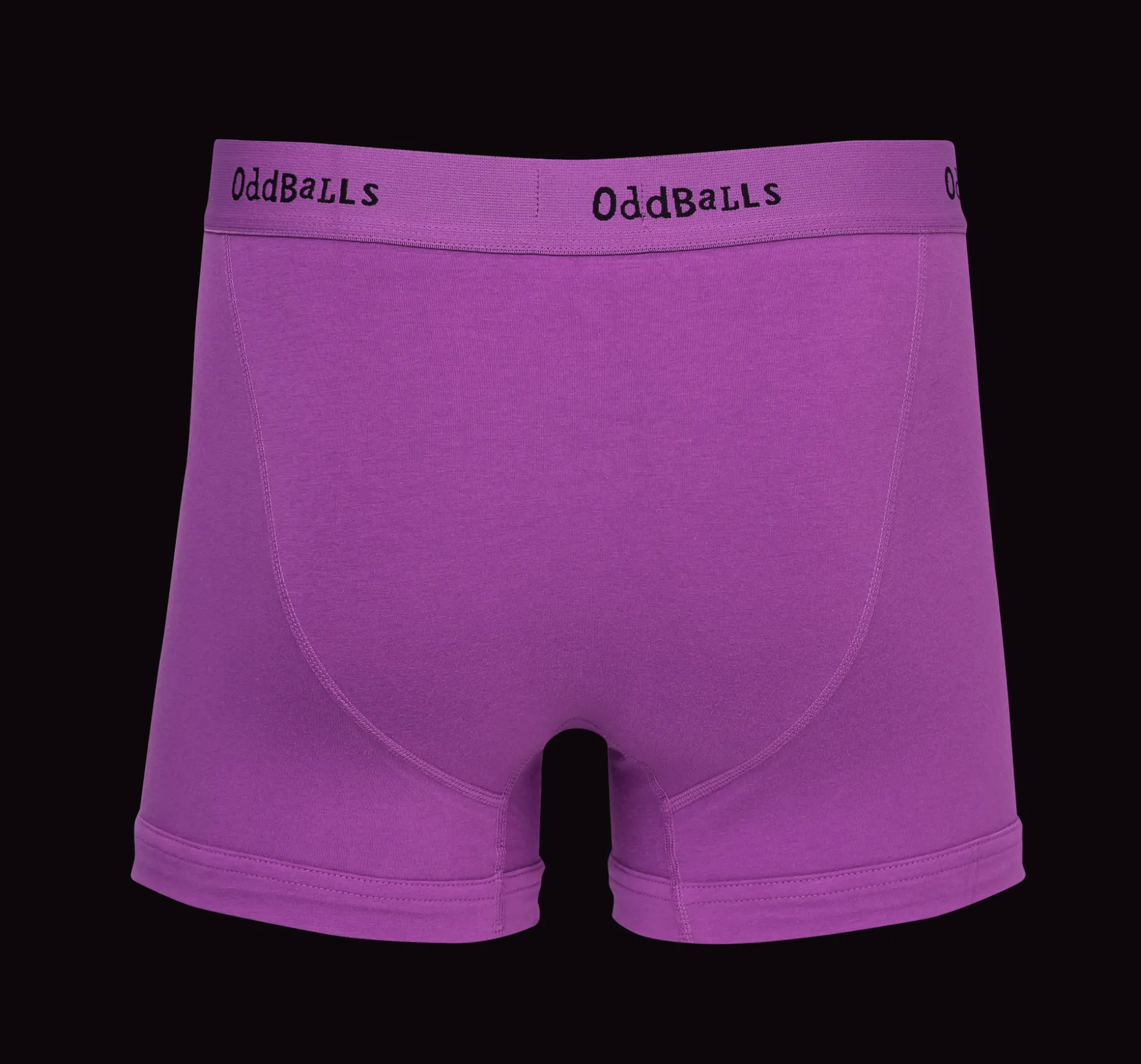 Purple & Black - Mens Boxer Shorts