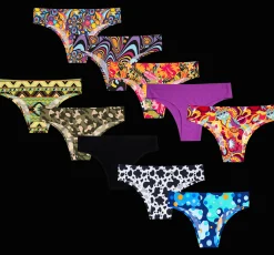 Spring Glow Bundle - Ladies Seamless Brazilian Briefs 10 Pack