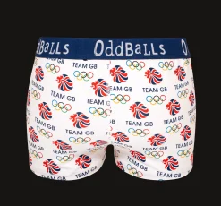 Team GB - White - Ladies Boxers