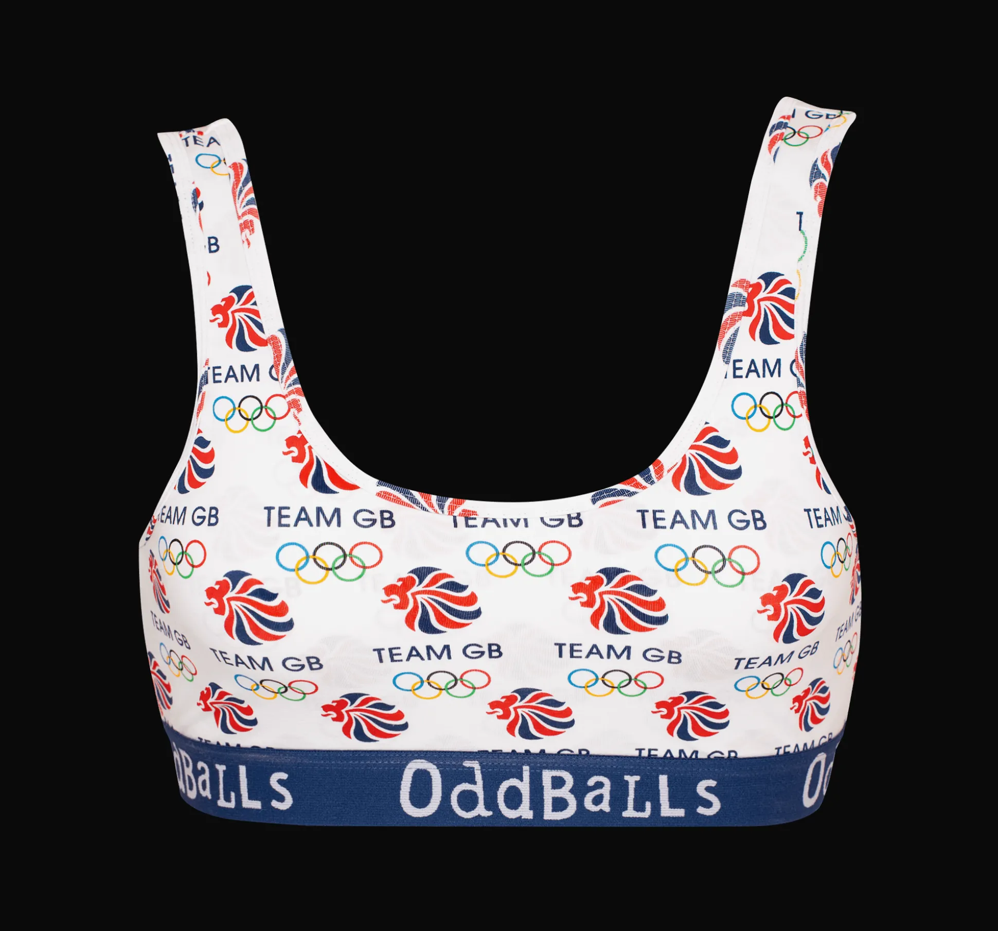 Team GB - White - Ladies Bralette