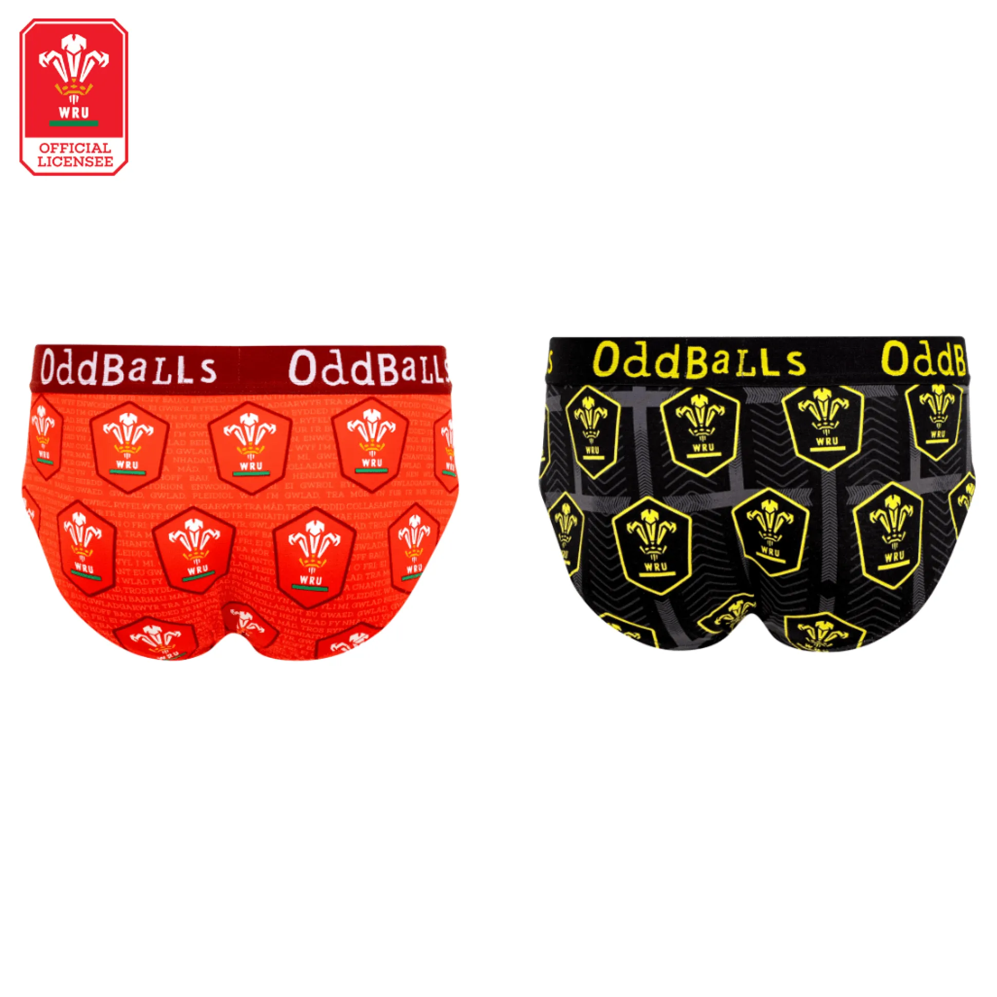 Welsh Rugby Union - Home & Alternate - Mens Briefs Bundle