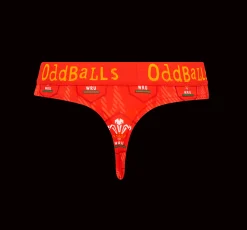 Welsh Rugby Union Flames - Ladies Thong