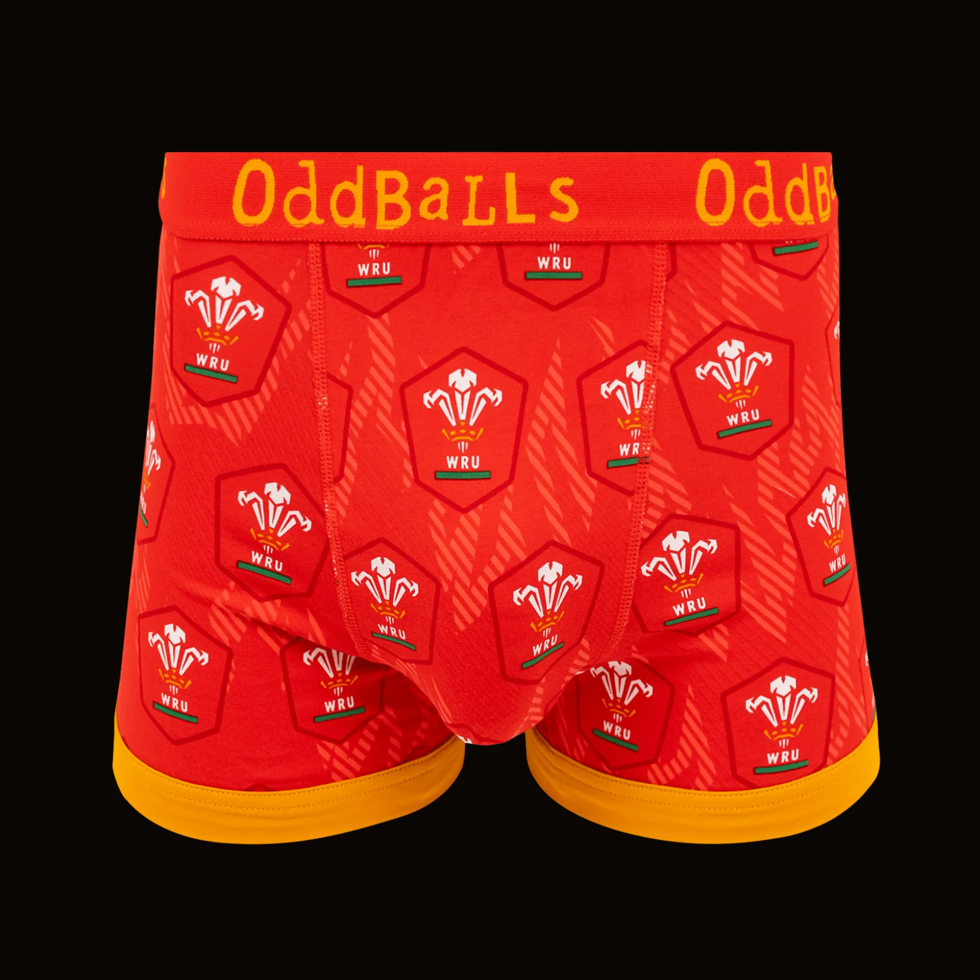 Welsh Rugby Union Flames - Mens Boxer Shorts