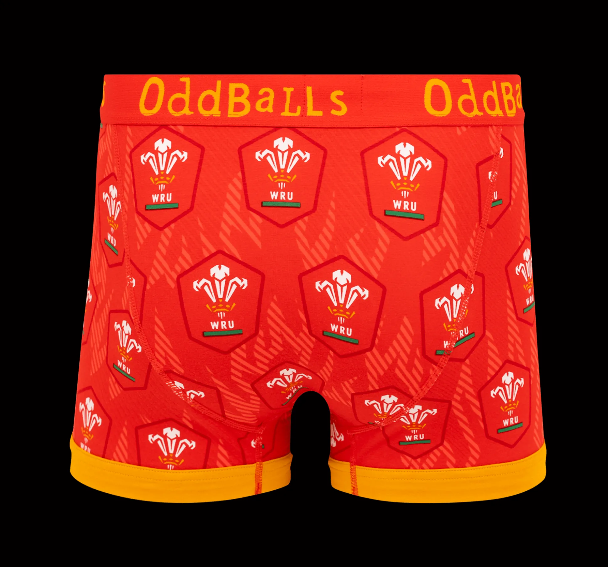 Welsh Rugby Union Flames - Mens Boxer Shorts