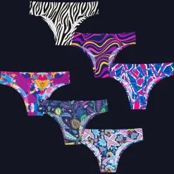 Wild Bundle - Ladies Seamless Brazilian Briefs 6 Pack Bundle