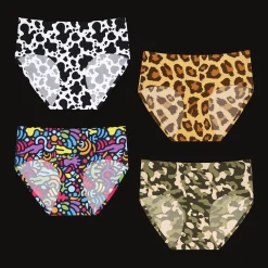 Wildlife Bundle - Ladies Seamless Full Briefs 4 Pack Bundle