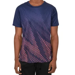 Zig Zag - Navy / Coral - Flex Fit - Mens Training T-Shirt