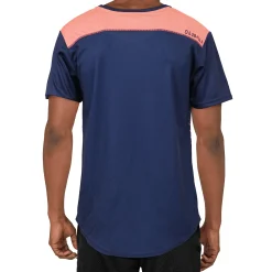 Zig Zag - Navy / Coral - Flex Fit - Mens Training T-Shirt